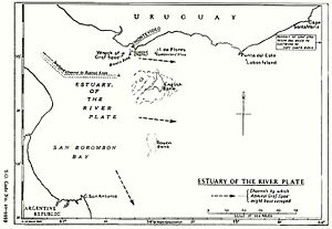 HMSO Graf Spee map of River Plate