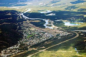 View of Jasper from the Jasper Tramway