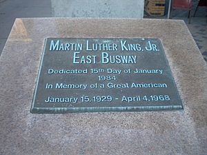 MLKEastBuswayPlaque