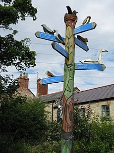 Signpost at Old Moor - geograph.org.uk - 927379