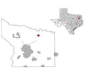 Location of Winona, Texas