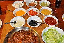 Taco ingredients