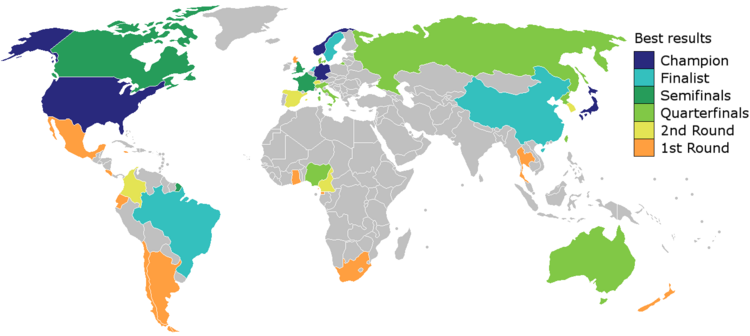 Womens World Cup countries best results