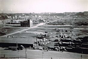 Yokohama post bombing 1945