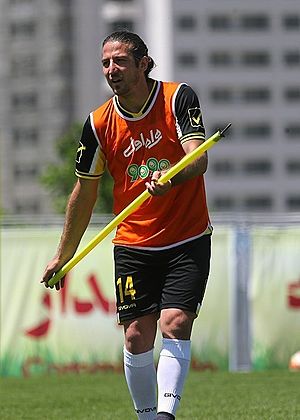 Andranik Teymourian in Iran training