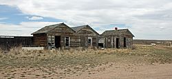 Old buildings along U.S. Route 30 in Bosler.