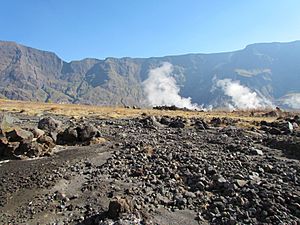 Calderaboden des Tambora