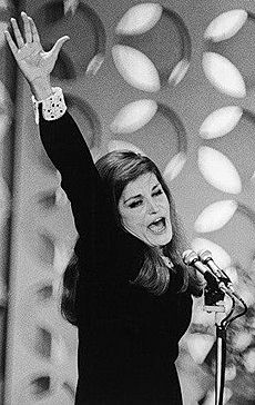 Dalida en 1967 à San remo