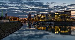 Duisburger Innenhafen Five Boats Abend 2014