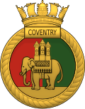 HMS Coventry Ship's Badge.svg