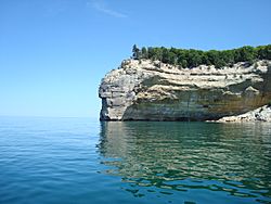 Indian Head Pictured Rocks Michigan