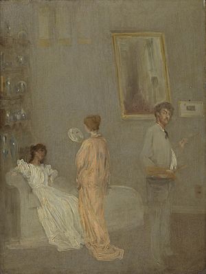 James Abbott McNeill Whistler - Whistler in his studio