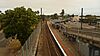 Southbound view from a footbridge near Kankook platforms 1&2