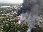 Lac megantic burning