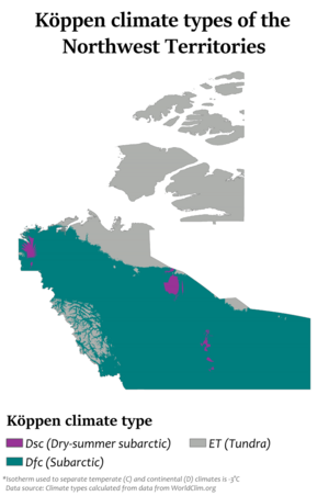 Northwest Territories Köppen