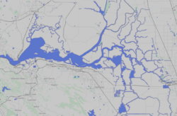 Bacon Island is located in Sacramento-San Joaquin River Delta