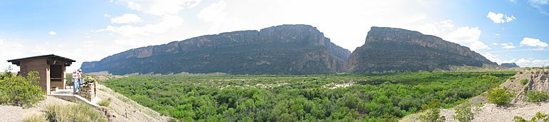 USA Santa Elena Canyon pano TX