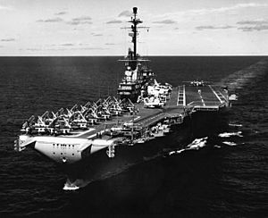 USS Lexington (CVA-16) underway at sea on 16 August 1958.jpg