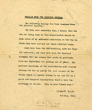 VE-Day SGM letter