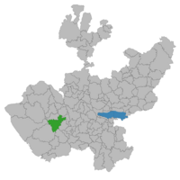 Location of the municipality in Jalisco