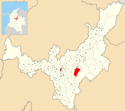 Location of the municipality and town of Tota in the Boyacá Department of Colombia