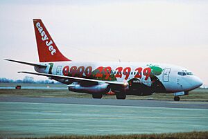 EasyJet Boeing 737-204; G-BECG, January 1997 AXV (4791175974)