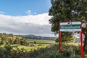 Entering Branxholm