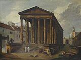 Hubert Robert. Ancient temple, 1787