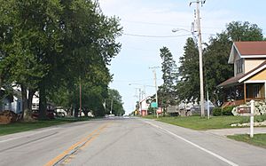 Looking east at Lark