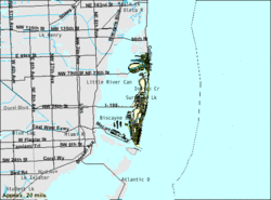 U.S. Census Bureau map showing Miami Beach's city limits