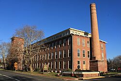 The historic The Milltown India Rubber Factory, now converted to condominiums