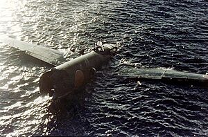 Mitsubishi G4M Betty splashed