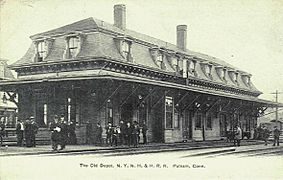 PostcardPutnamCTOldRailroadDepot1906