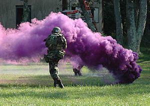 Purple smoke grenade