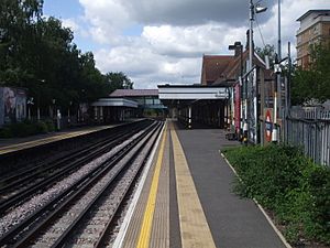 Ruislip station look west