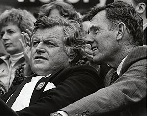 Senator Edward M. Kennedy and Mayor Raymond L. Flynn