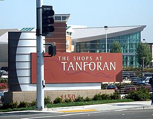 The Shops at Tanforan sign