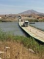 The pontoon bridge at Semalka