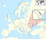 Map showing Transnistria in Moldova