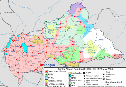 Current military situation in Central African Republic: