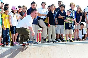 Wee Man skateboarding