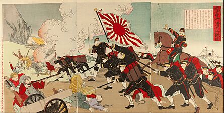 Yoshu Chikanobu - Our Army Crushes the Manchu Army at Asan - Google Art Project