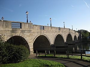 Chertsey Bridge close view 2014