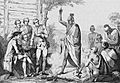 Conference Between the French and Indian Leaders Around a Ceremonial Fire by Vernier