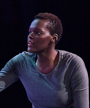 Damson Idris (Joe), Sheila Atim (Keira) (12497877163) (cropped).jpg