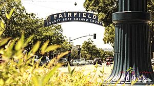 Sign in Downtown Fairfield