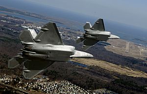 F-22A 94th FS Langley approach