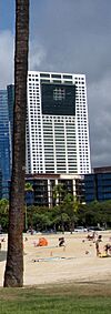 Hawaiki Tower from Magic Island, Honolulu, Hawaii.jpg