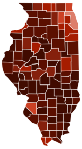 Illinois counties by race