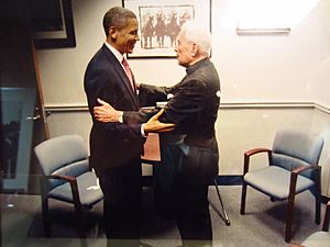 Obama and hesburgh